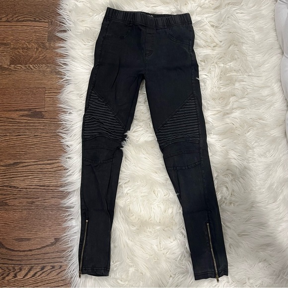 Black Moto Skinny Pants - Picture 1 of 4